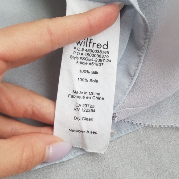 Wilfred 100% silk crop camisole tank size small - Picture 7 of 10